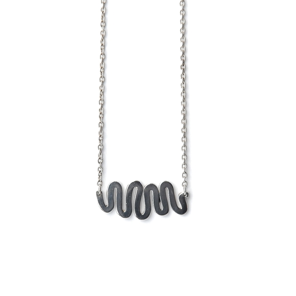 Dream Collective Jewelry - Dream Collective Sterling Silver Squiggle Necklace